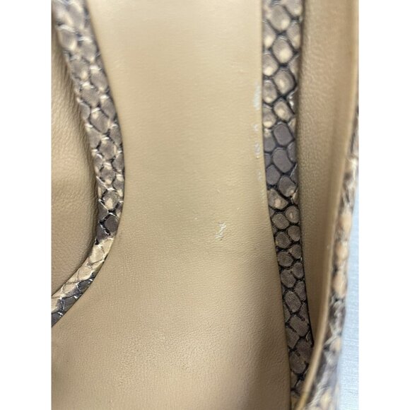 BCBGMaxazria Women's Dahlia 1 Pumps High Heel Snake Embossed Leather 8 B/38 - Picture 13 of 16